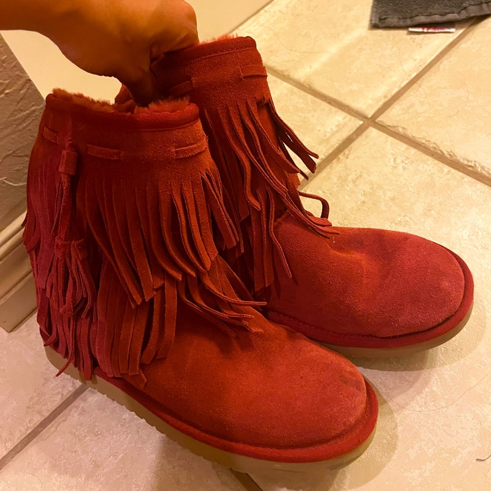Fringe UGG boots
